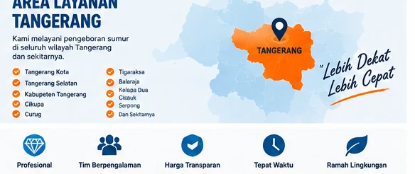 Area layanan sumur bor Tangerang
