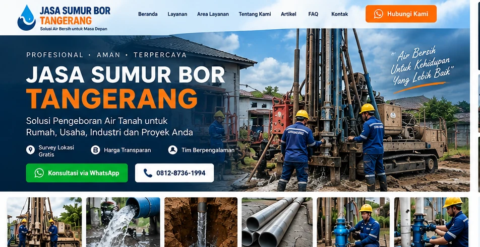 Hero jasa sumur bor Tangerang