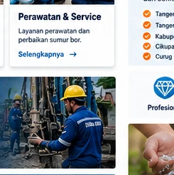 Pemasangan pipa sumur bor